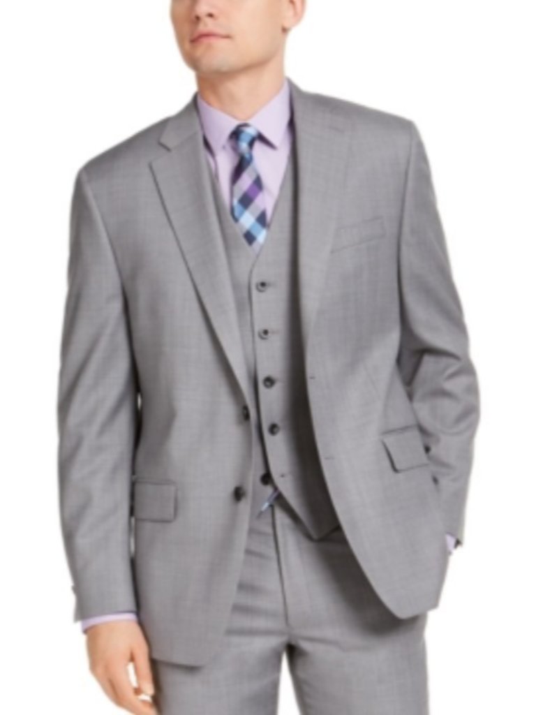 Michael Kors Men's Modern-Fit Airsoft Stretch Suit Jackets Gray Sharskin 50l